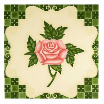 Six Rose Green (100 x 100 mm)